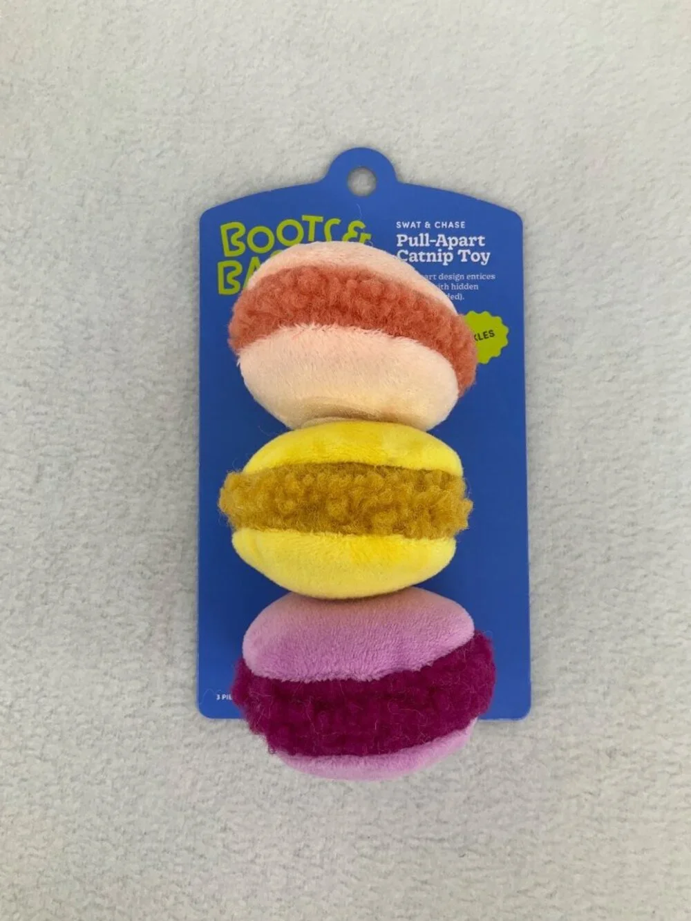 Boots & Barkley Pull Apart 3 Piece Catnip Toy NEW  Pets Fun Furry Friends Play